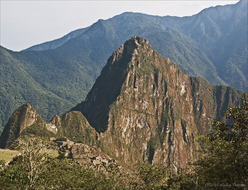 Machu Picchu below