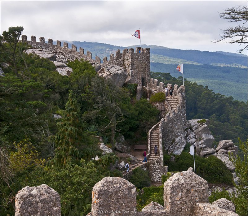 the wall Castelo Mouros