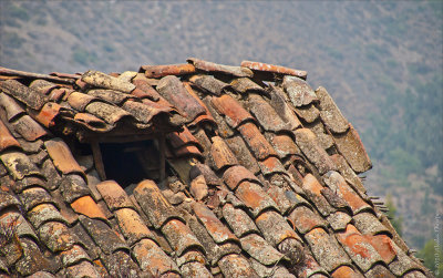 old clay roof