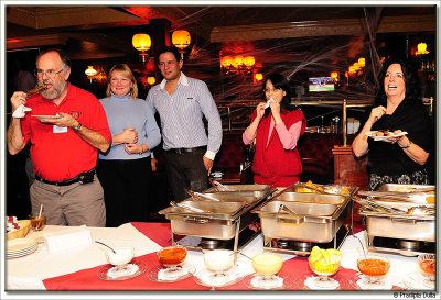 Bob sure is enjoying the food :-)