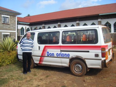 The bus that our fundraising efforts was able to pay for.