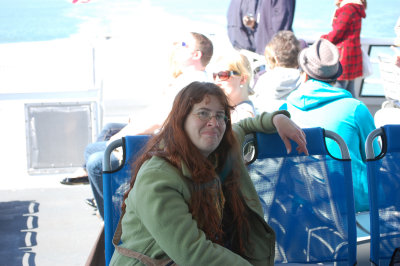 Charles on the ferry