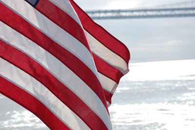 Flag at sea