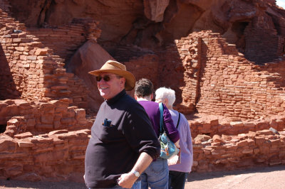 Old guy at ruins