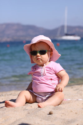 Leila at the beach