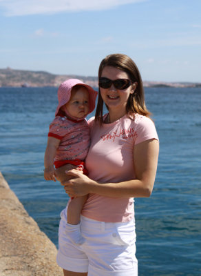 Leila and MAMA waiting for the ferry