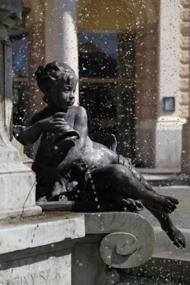 Detail at Ganymede's fountain in front of the national theatre