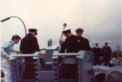 Touring a (West) German gunboat, Fall 1978