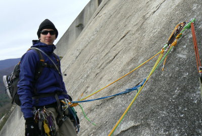 Preparing to rappell off No Alternative