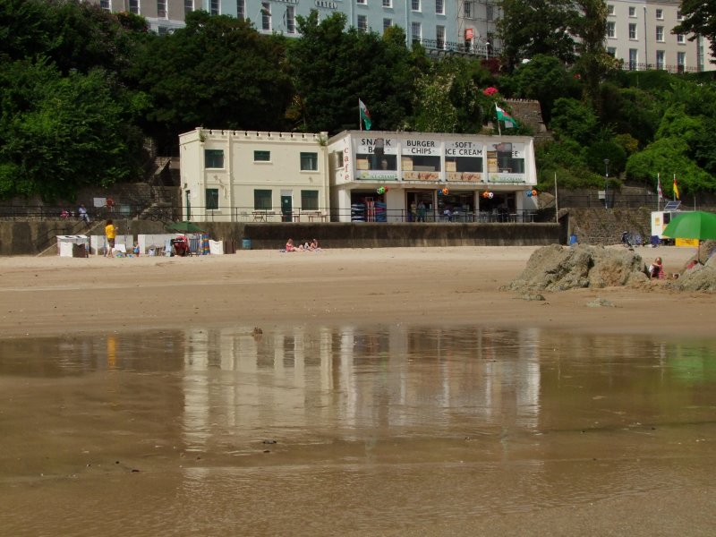 Beach  reflections.