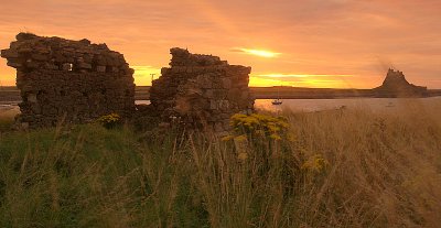 Lindisfarne: the two castles
