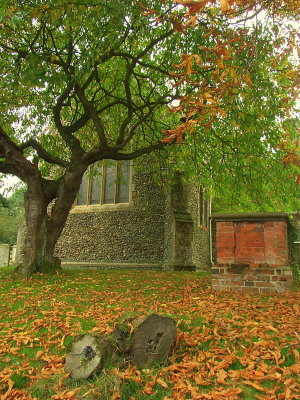 Autumn in the churchyard