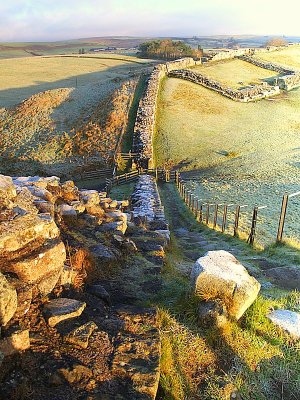 Hadrian's Wall,remains of.