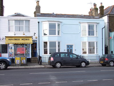 Shop and house on the seafront