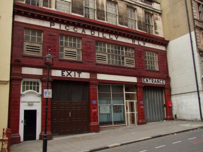 Original exit from the Piccadilly Railway.