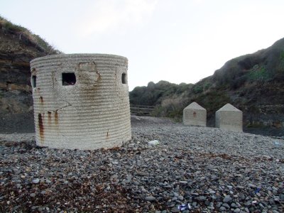 WW2 deterrents at Gaulter Gap.