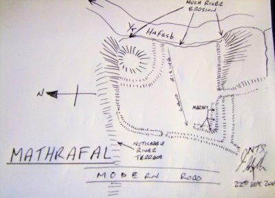 Plan  of  the  site  at  Mathrafal