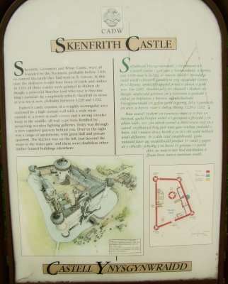Skenfrith  Castle  Information  Board.
