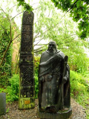 St  Dogmael  and  a  celtic  carving,