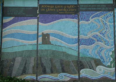 A  mosaic  on  Castle  Hill.