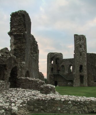 Llawhaden  Castle ,looking  across  the  bailey