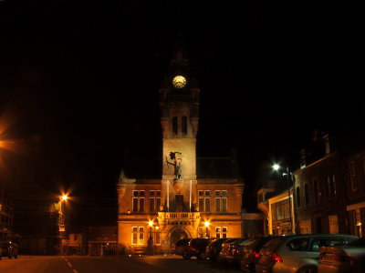 The  old Town  Hall  at  night.