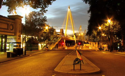 Hungerford  Bridge  from  Northumberland  Avenue