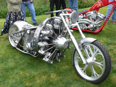 Radial  motorcycle.