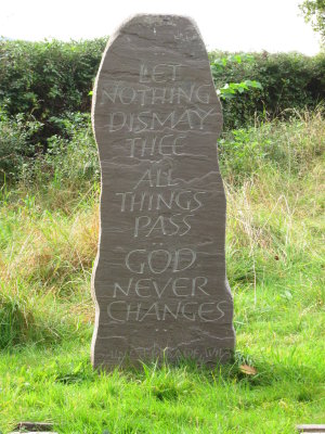 A  new-ish  gravestone.