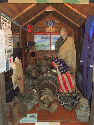 A  display honouring  B26  pilots and crew.