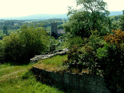 Montgomery Church, from  the  castle  ruins.