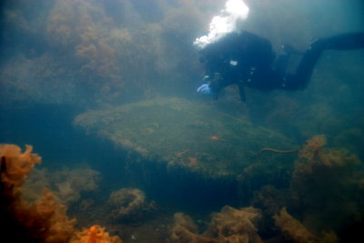 Three Whaling Wrecks.. nice rudder!