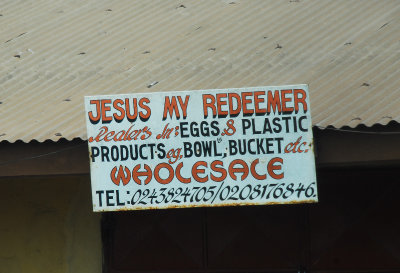 Most businesses incorporate a Christian word in their name.