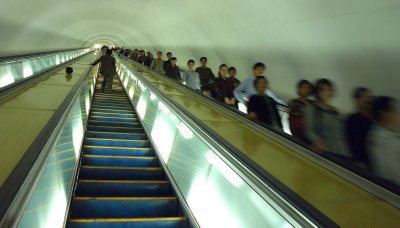 Escalator to the metro