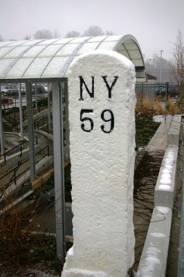 Old New York Central Milepost, distance from Grand Central Terminal