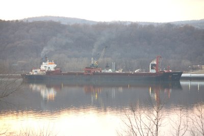 Brussel unloading coal on the Hudson