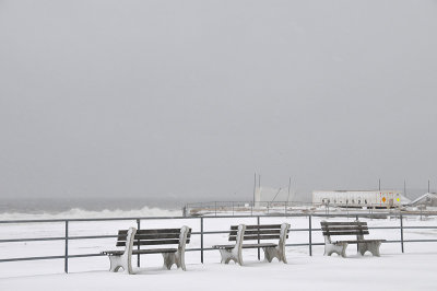 Benches On The Boardwalk