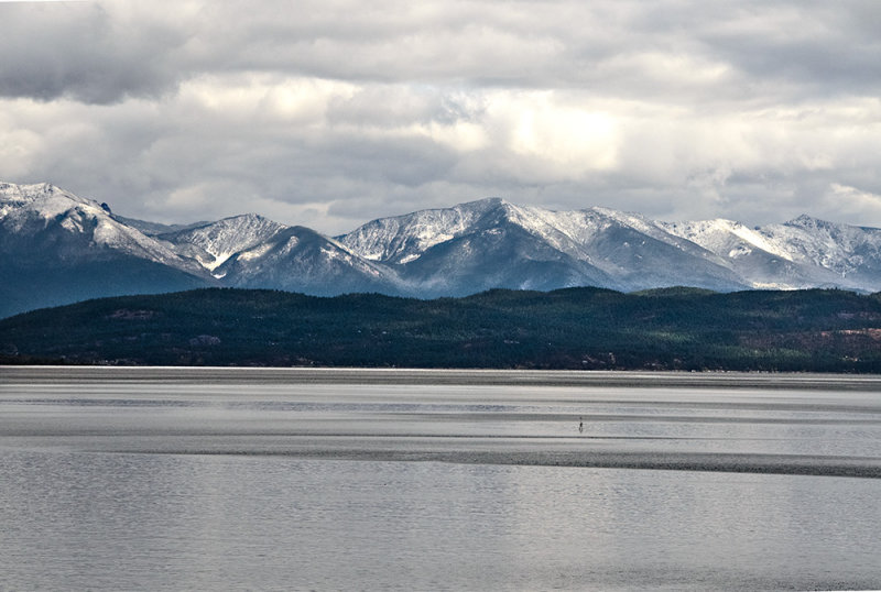 1st Snow in the Mission Mts - Flathead Lake,  Montana