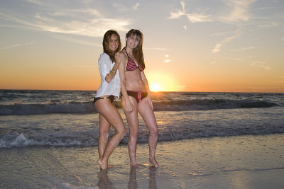 Sunset Beach Model Shoot