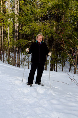 Me, Linda, Snowshoeing