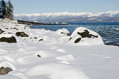Snow Covered Beach