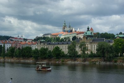 Vltava River, St. Vitus Cathedral in background