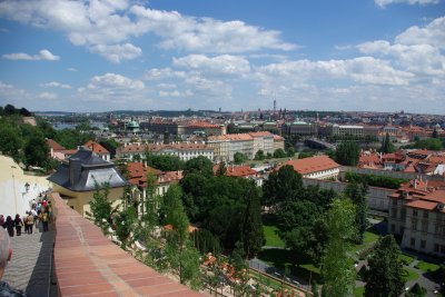 View From Prague Castle Gardens