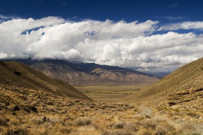 Storm over the Sierras from the White Mountains