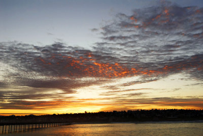 Sunrise over OB from the pier