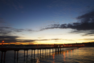 Sunrise over OB from the pier