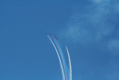 Red Arrows climbing