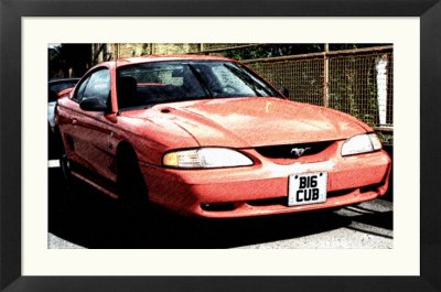 Ford Mustang after FotoSketch