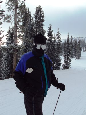Thomas on the slopes at Wolf Creek Ski Area