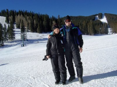 Thomas and Tiffany at Ski Apache Ski Resort